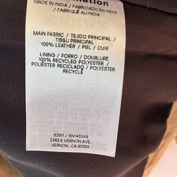 NWT Reformation Veda Lincoln Suede Shirt Jacket in Oat Distressed Tan Small - Picture 13 of 16